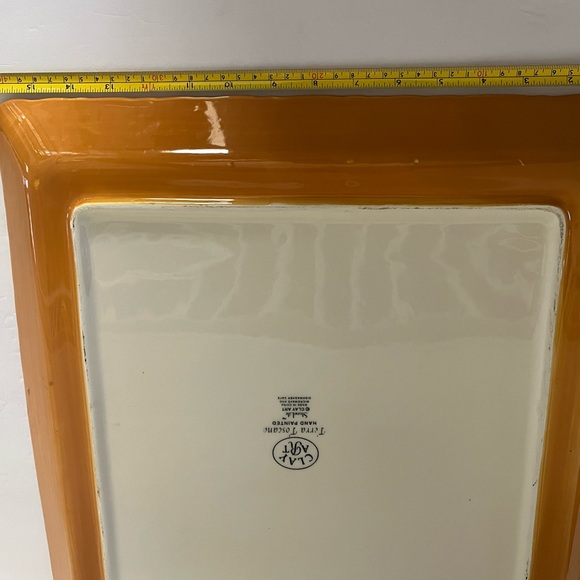 TIERRA TOSCANO Hand Painted Clay Art Food Servers - Set of 7 pcs. - Picture 7 of 11